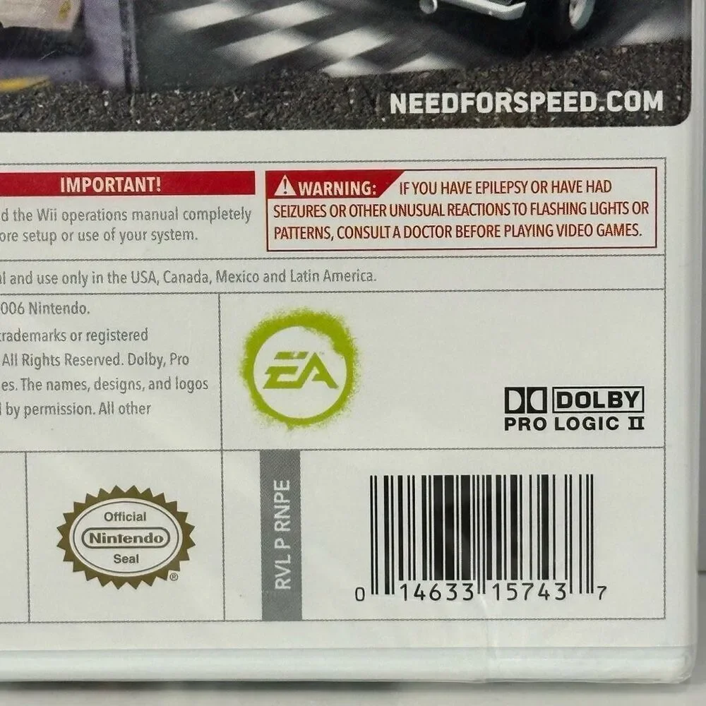Nintendo Wii Game Need for Speed: Prostreet New